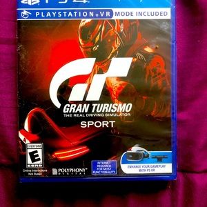 Gran Turismo game for PS 4. Never opened. Still in sealed case.